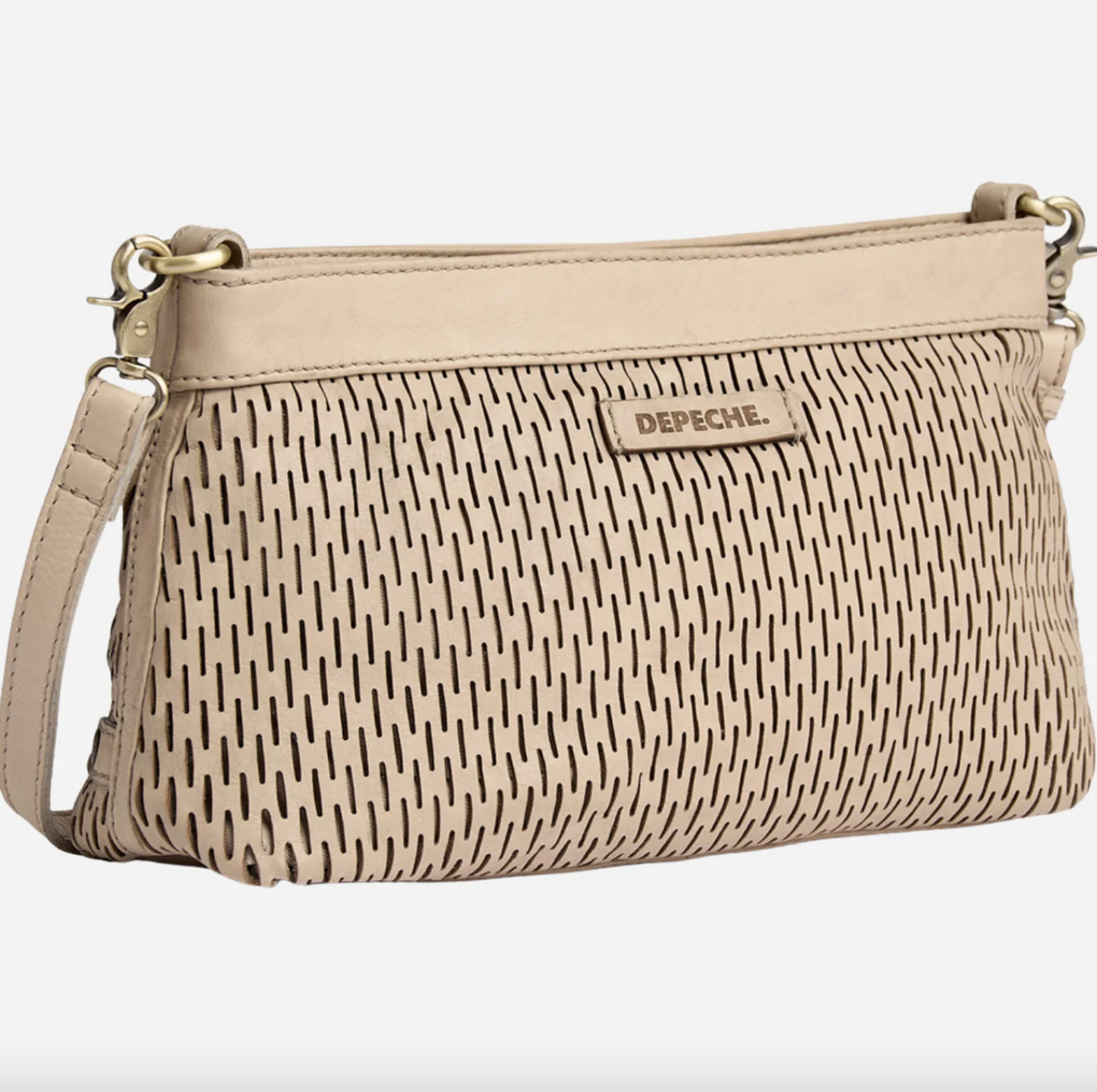 Clutch med perforert mønster - Sand