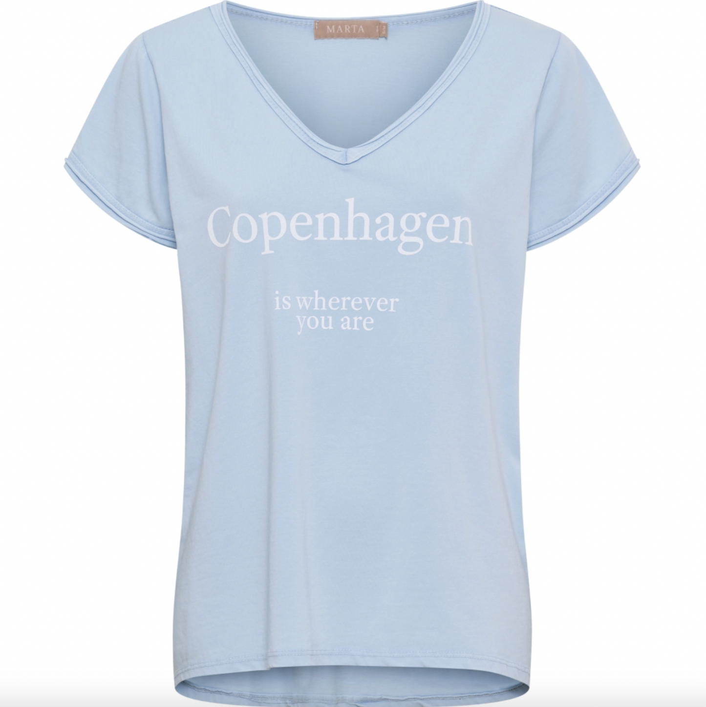 T-skjorte Copenhagen - Celeste