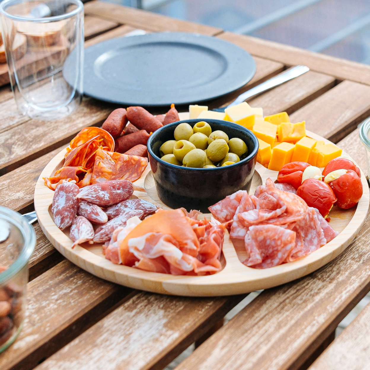 Snackfat i bambus