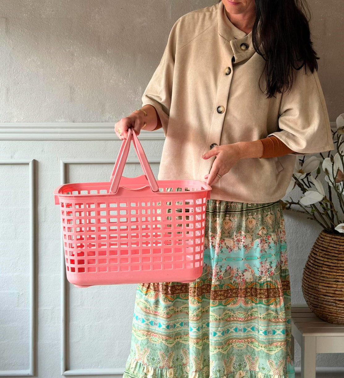 Oppbevaringskurv Rosa - Summer deal