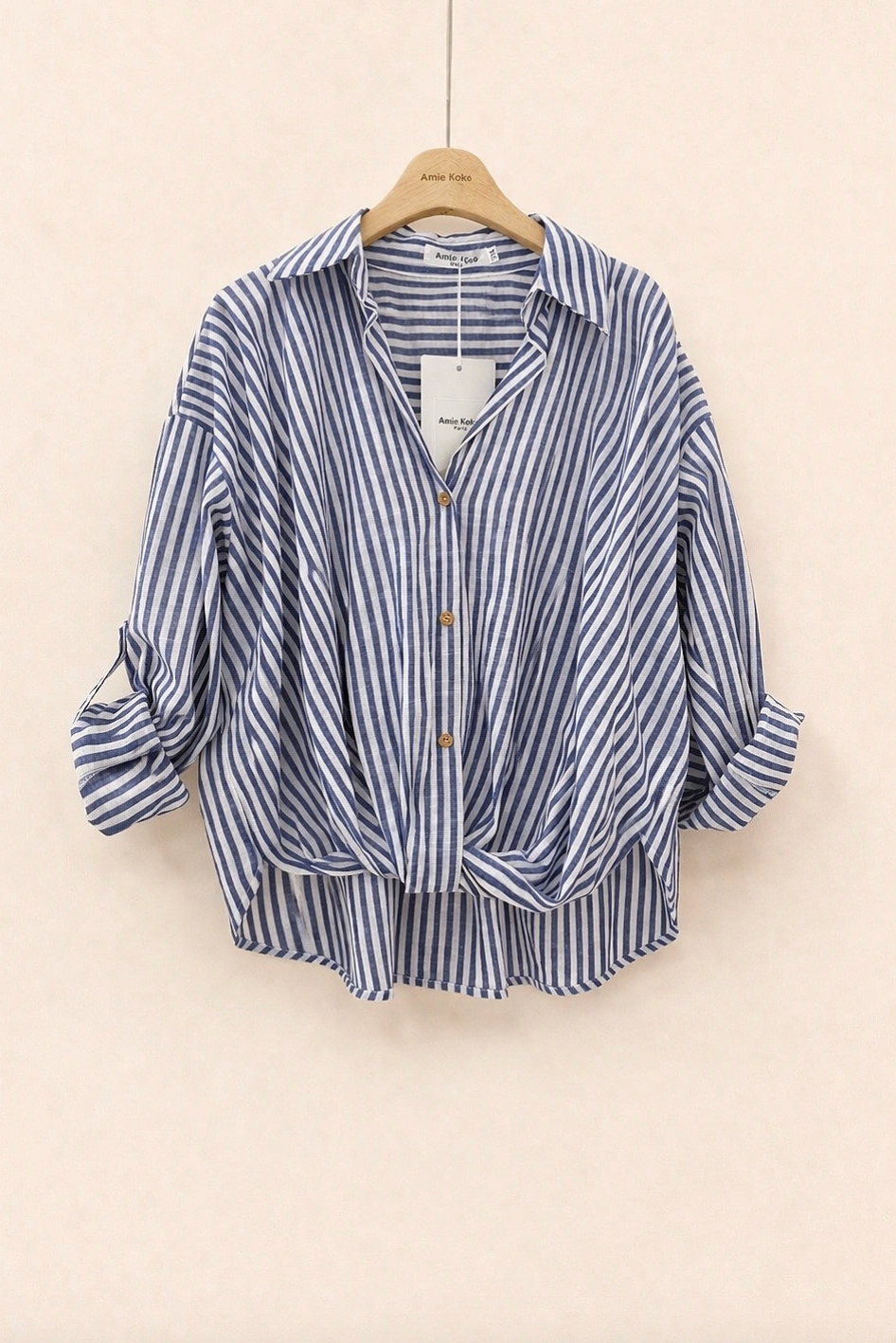 Skjorte med knute - Dark blue