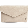 Pung croco i skinn - Sand