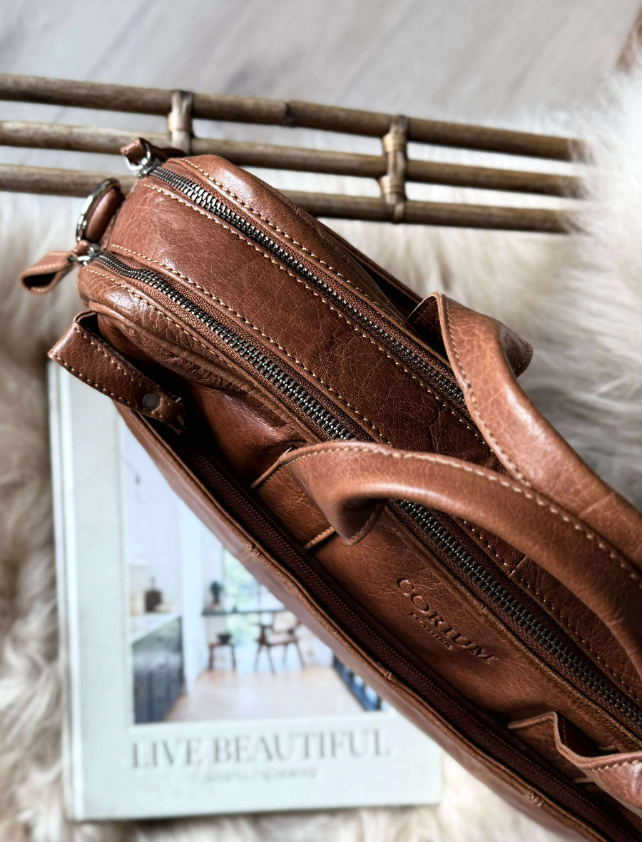 Laptopveske BELLO - Cognac