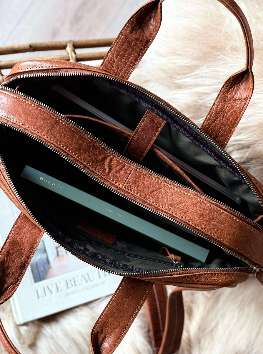 Laptopveske BELLO - Cognac
