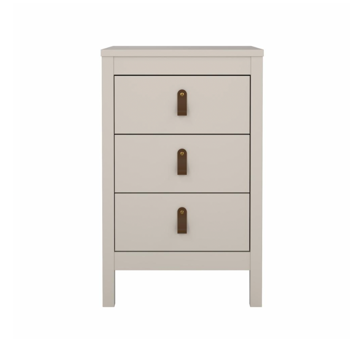 Nattbord Madrid med 3 skuffer - Cashmere