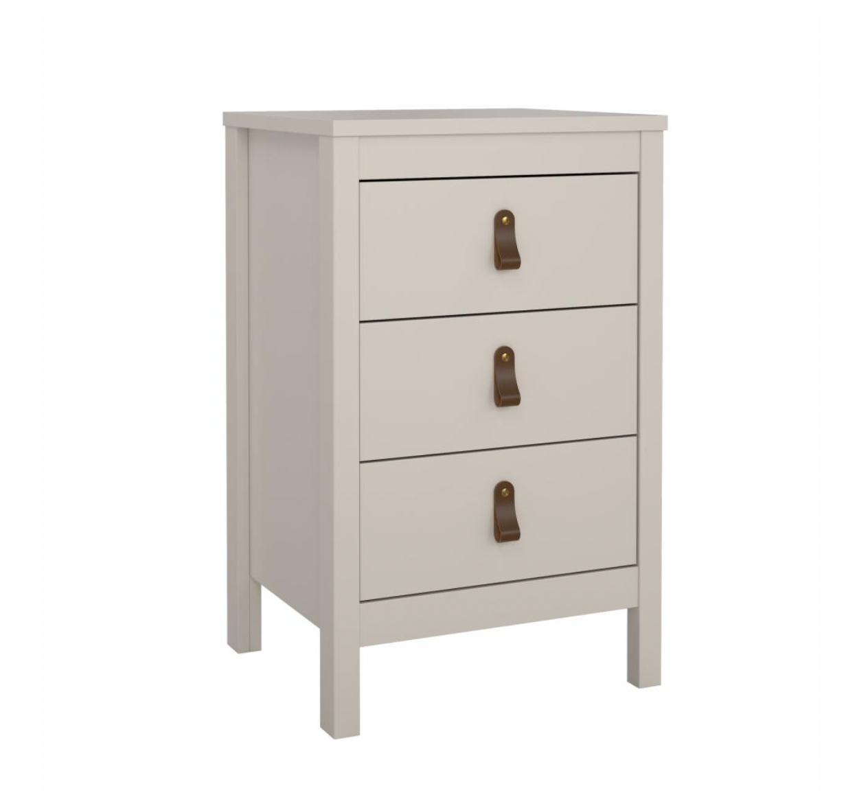Nattbord Madrid med 3 skuffer - Cashmere