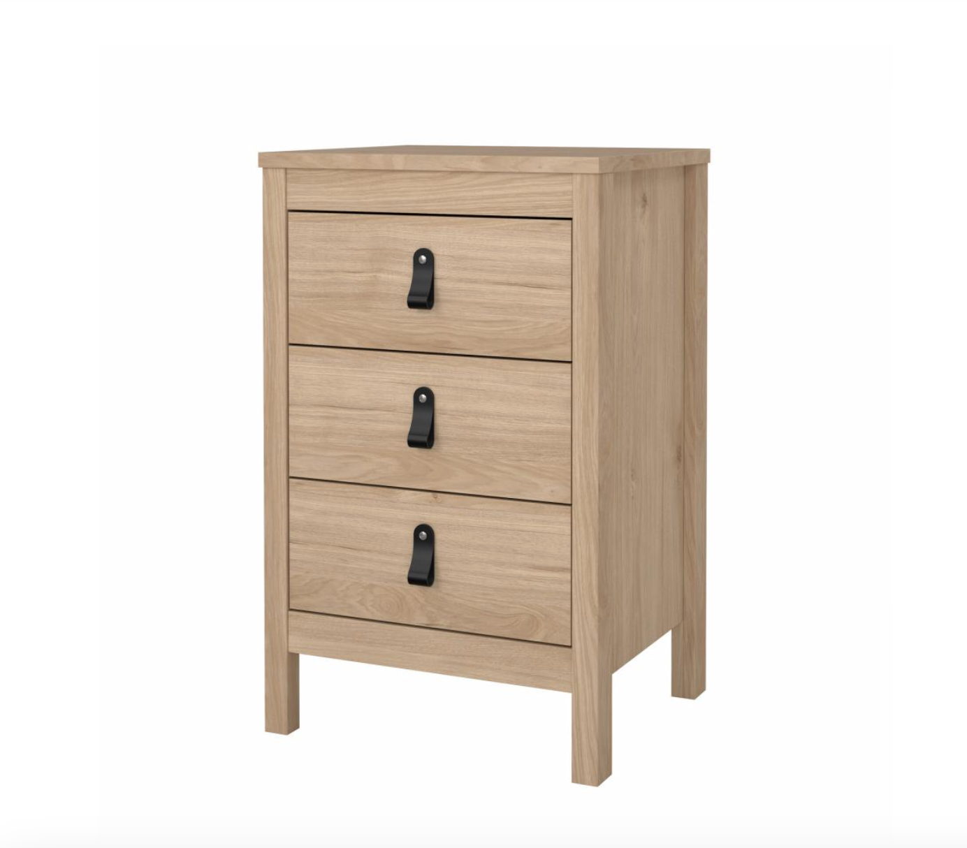 Nattbord Madrid med 3 skuffer - Jackson Hickory