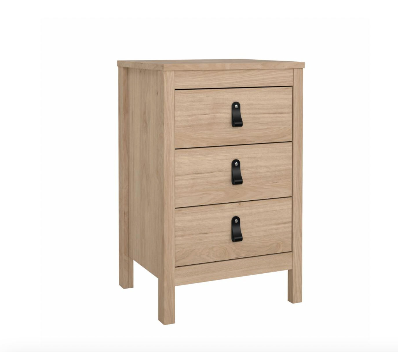 Nattbord Madrid med 3 skuffer - Jackson Hickory