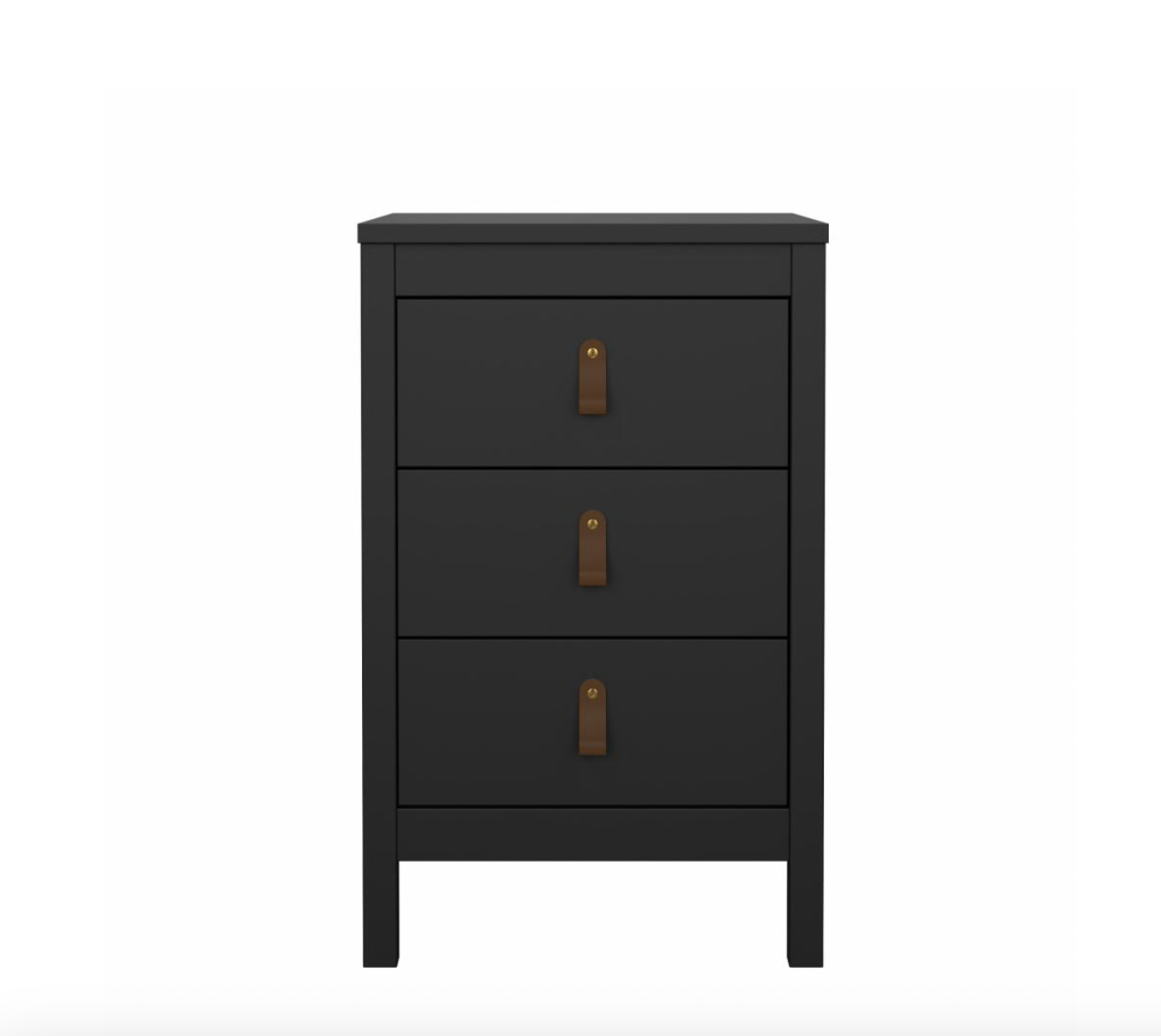 Nattbord Madrid med 3 skuffer - Black