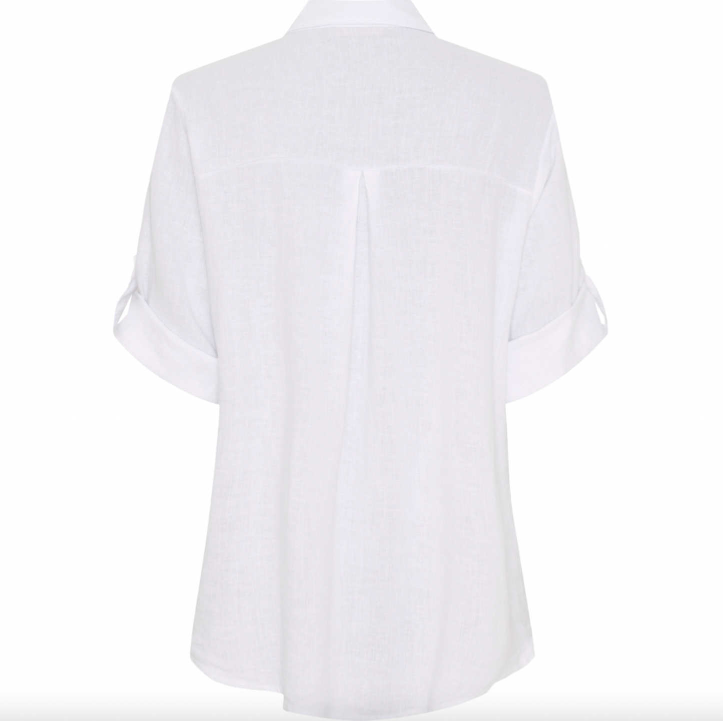 Skjorte Kiara linblanding - Optical White