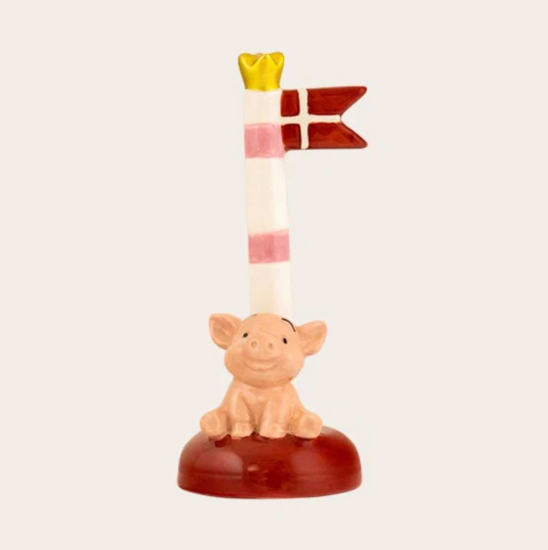 Flagg keramikk – Gris 14 cm