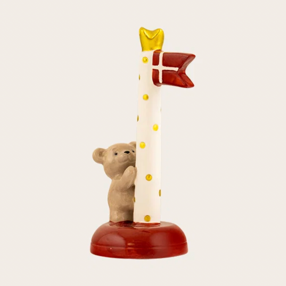 Flagg keramikk – Bamse 14 cm