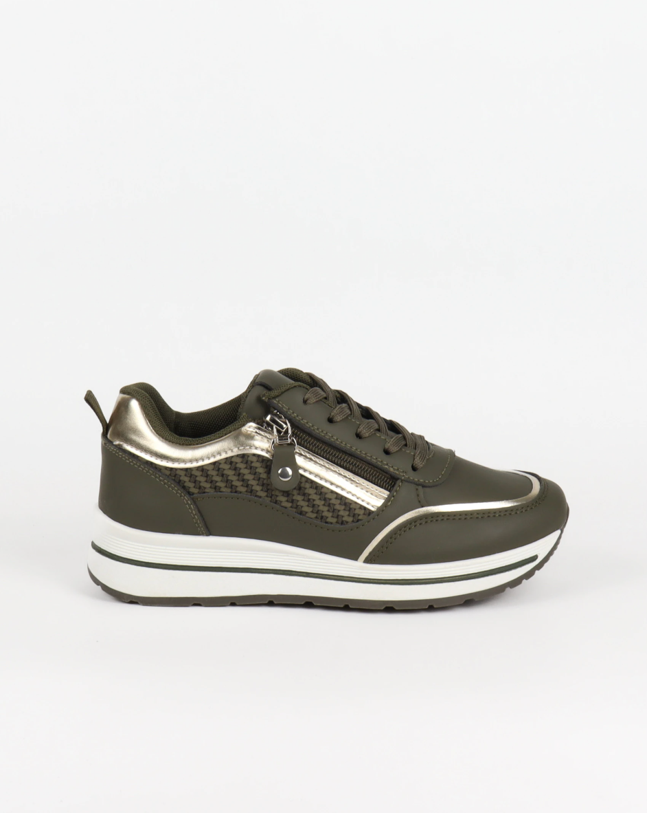 Sneakers Bottine Kaki