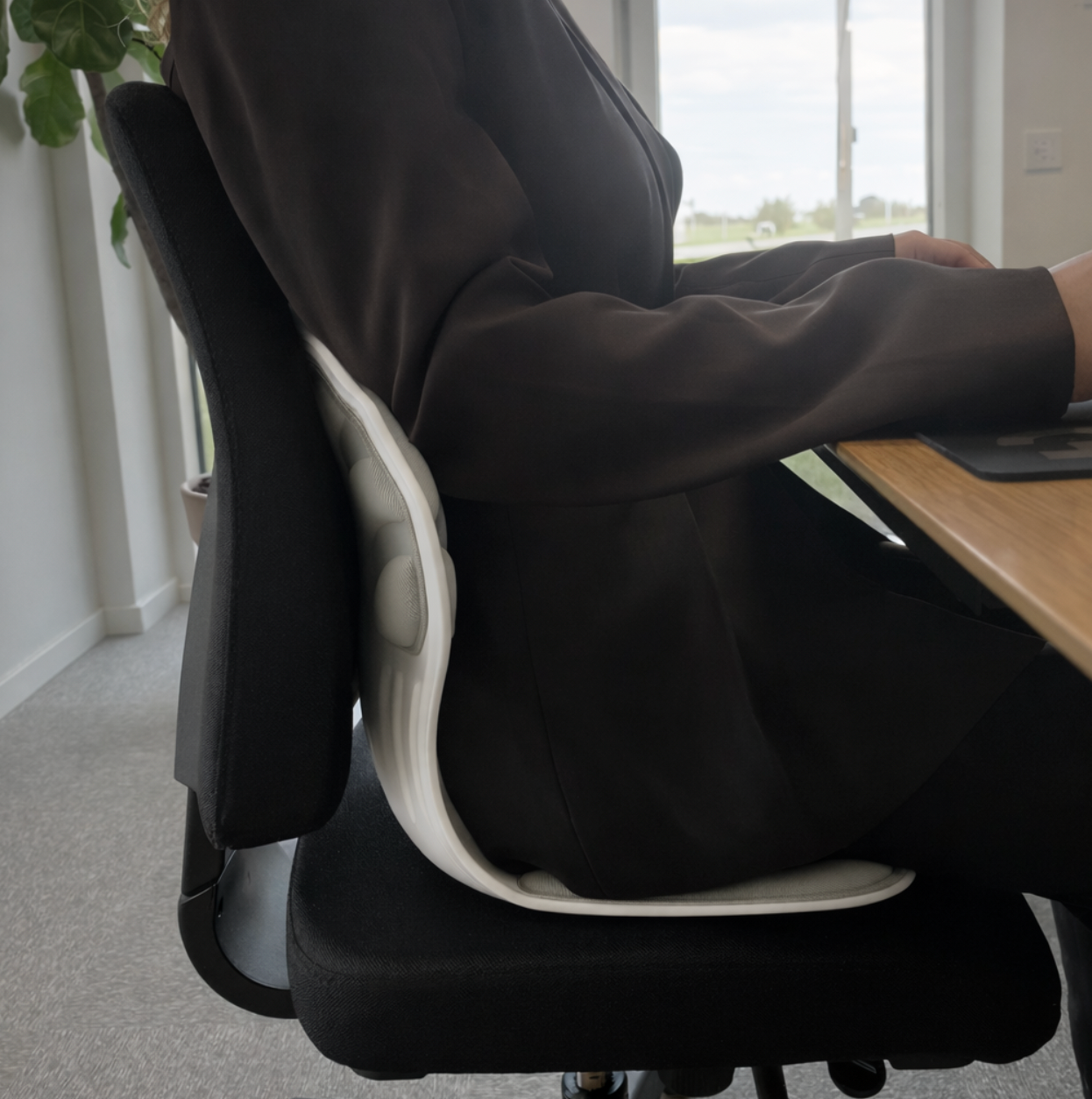 Ergonomisk korsryggstøtte