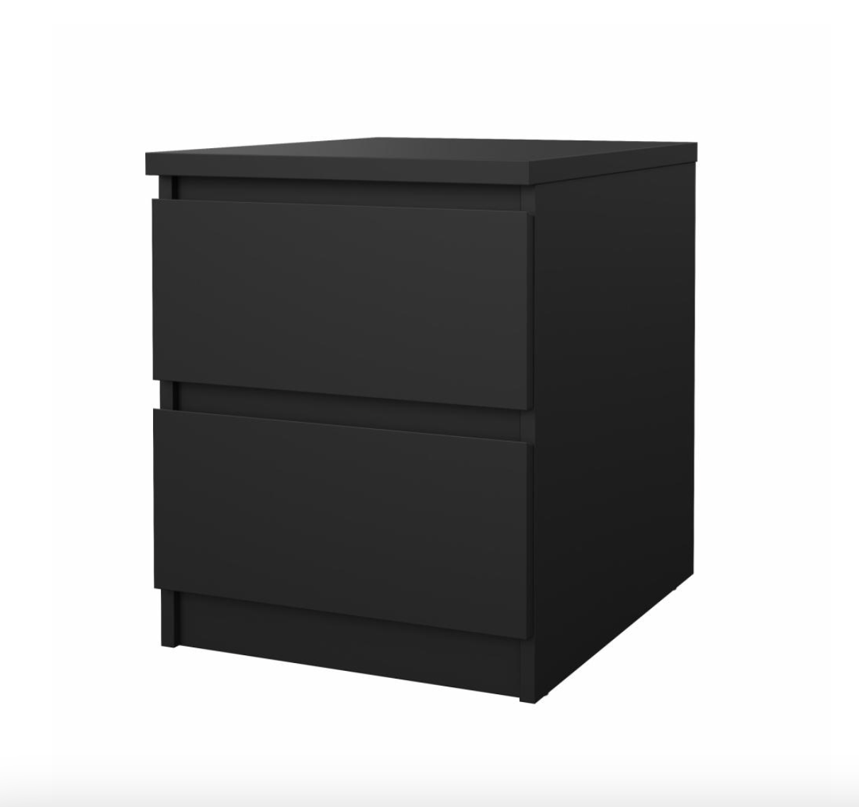 Nattbord - Black 2 skuffer