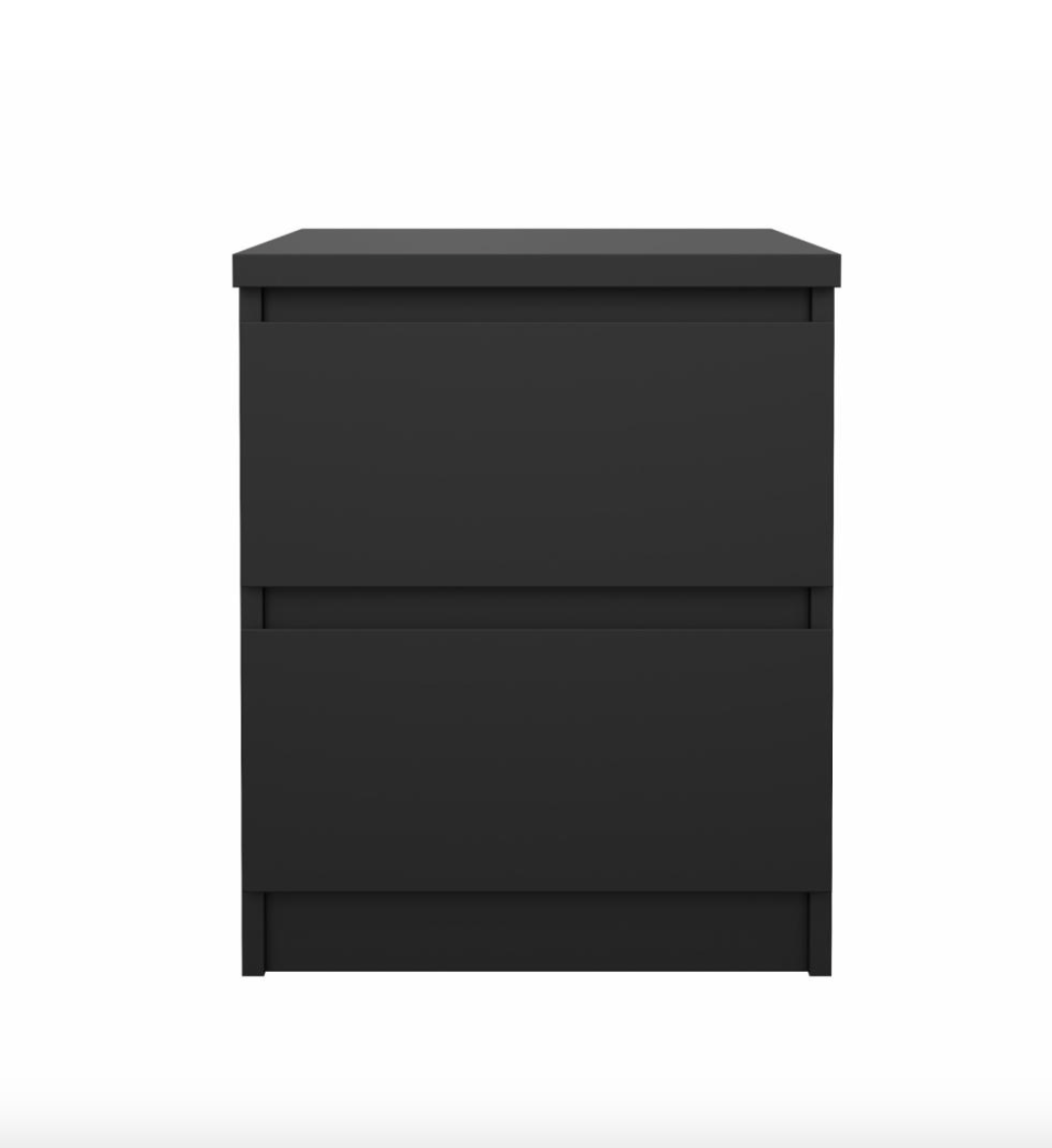 Nattbord - Black 2 skuffer
