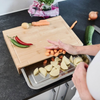 Skærebræt med bakke - Bambus