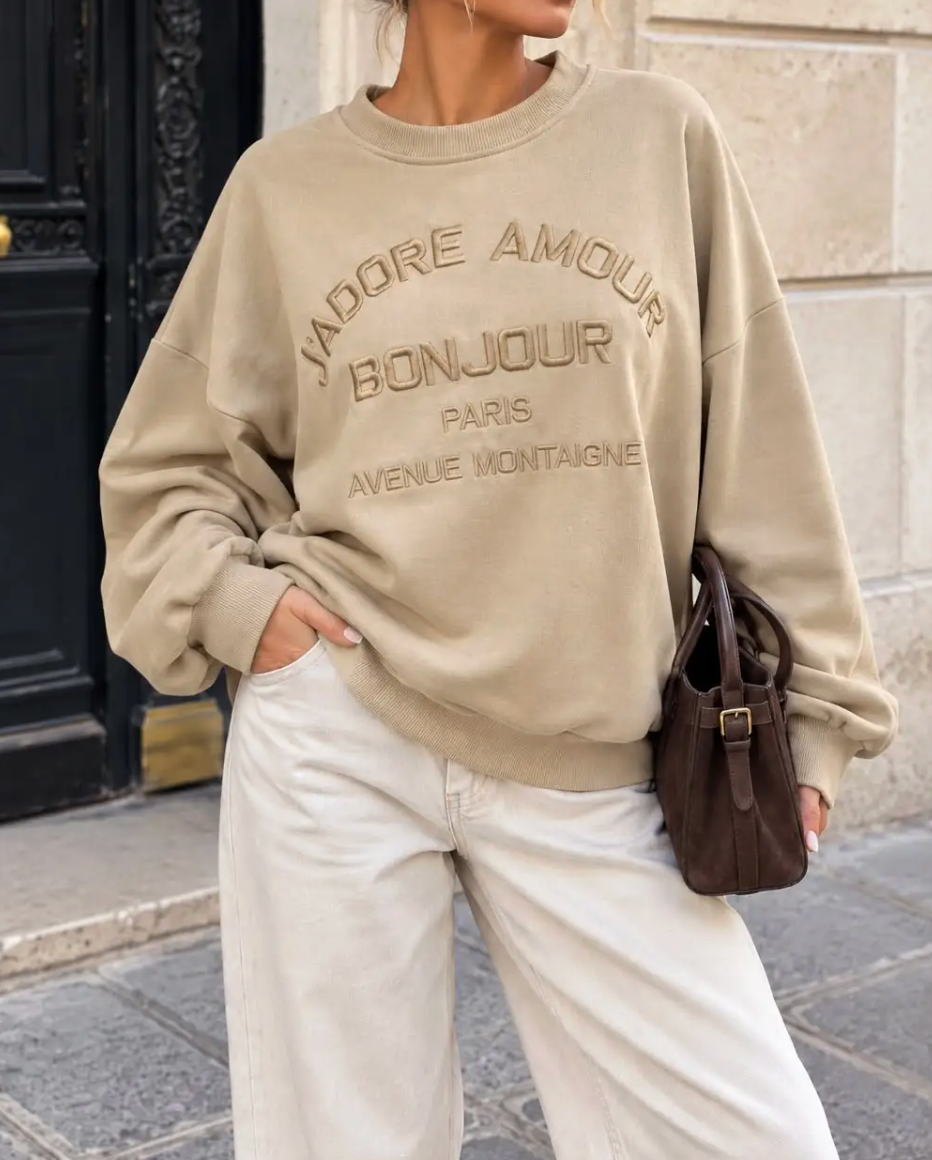 Sweater BONJOUR beige