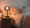 Bordlampe oppladbar – sort