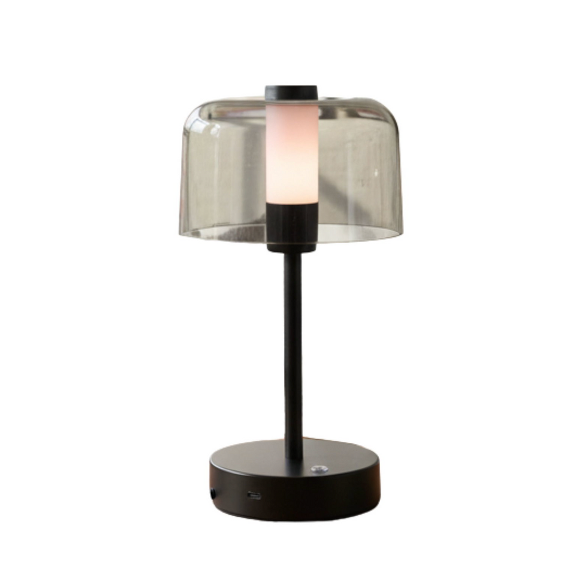 Bordlampe oppladbar – sort