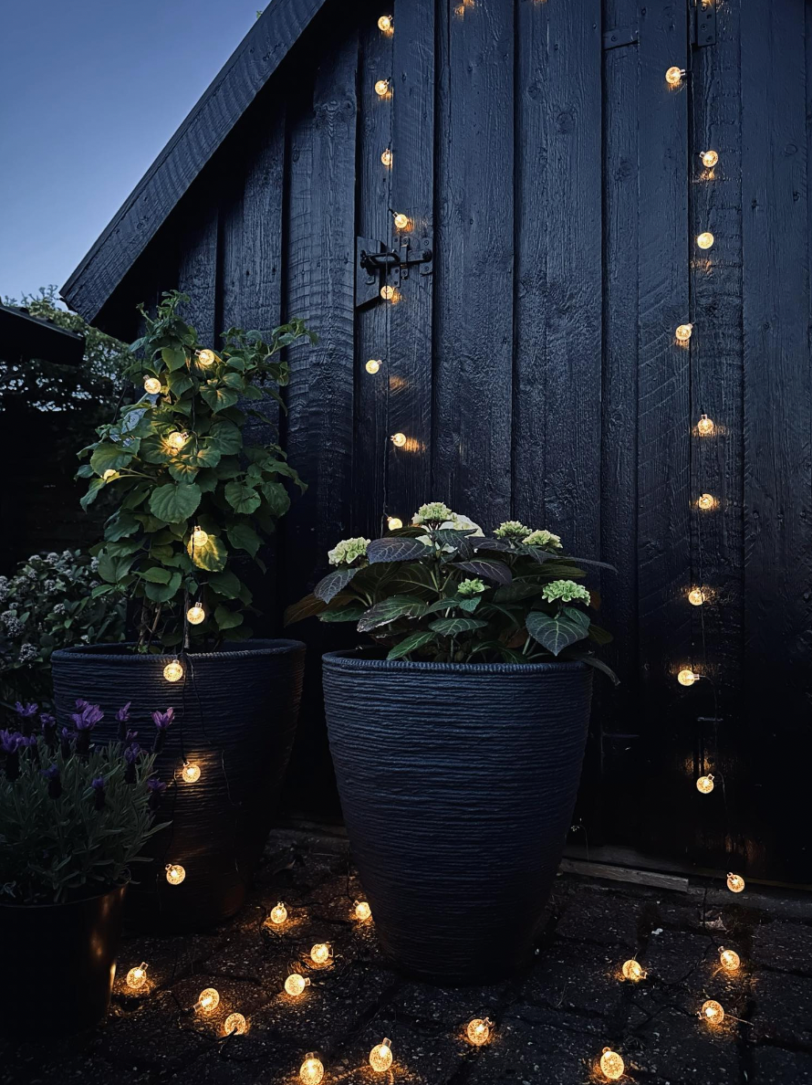 Lyslenke Bella med solceller - 50 LED