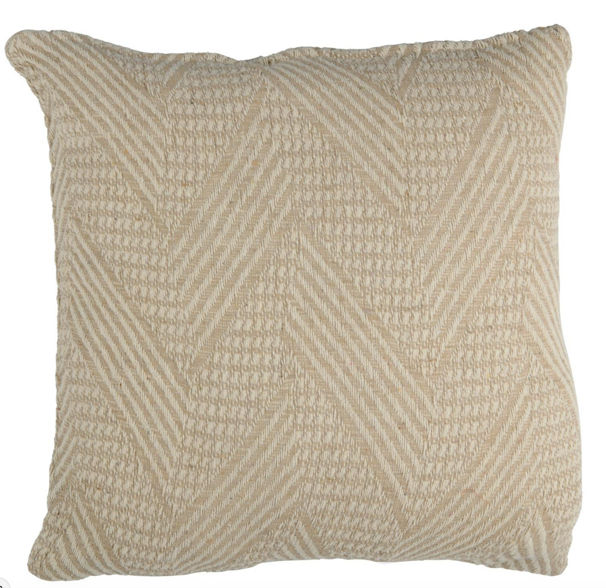 Pute med fyll 45x45 cm - Grafisk Beige