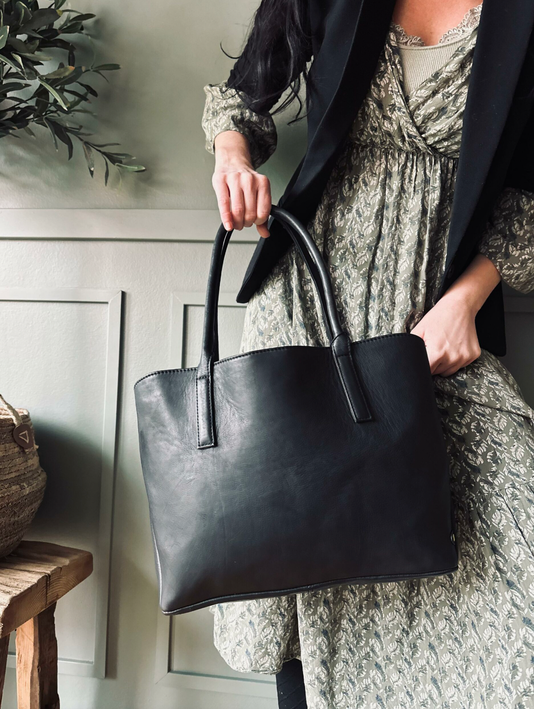 Arbeidsveske / shopper – Mykt skinn