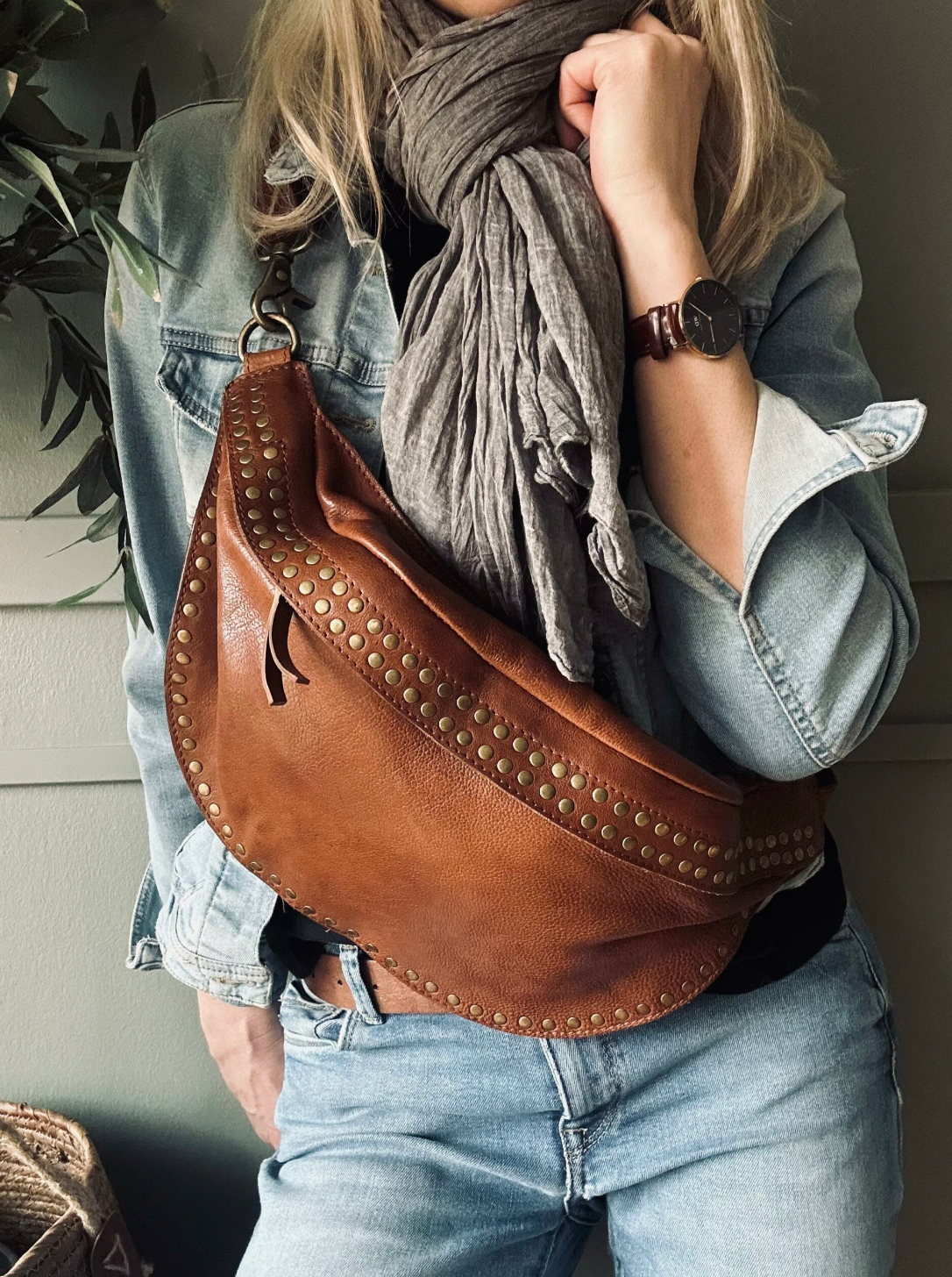 Bumbag Raw Vintage cognac