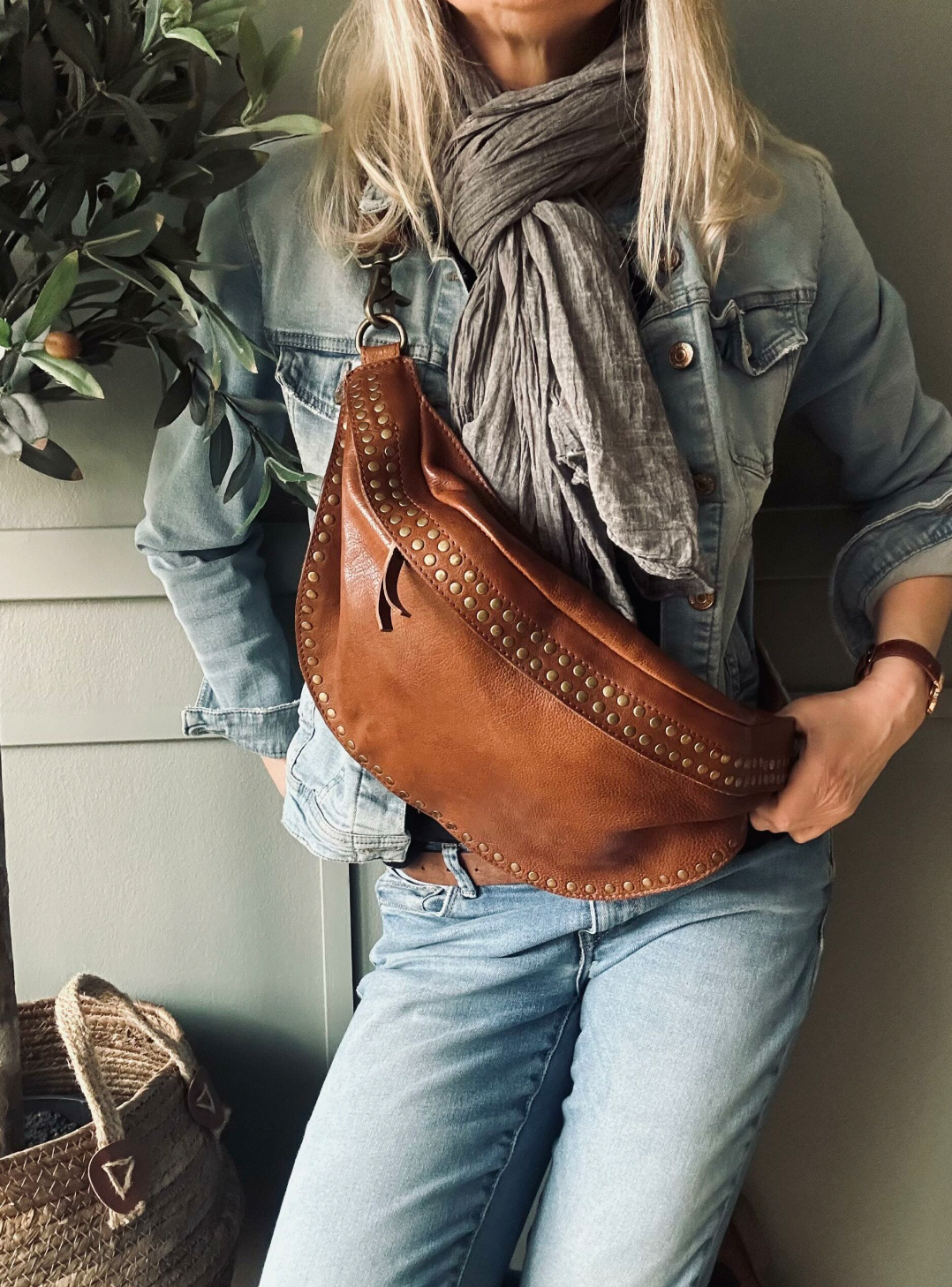 Bumbag Raw Vintage cognac