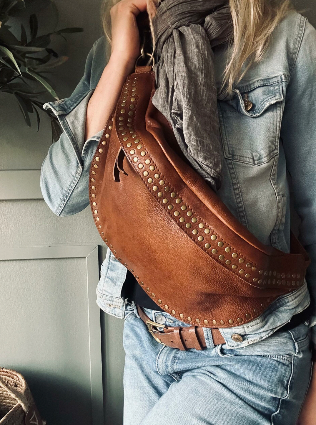 Bumbag Raw Vintage cognac