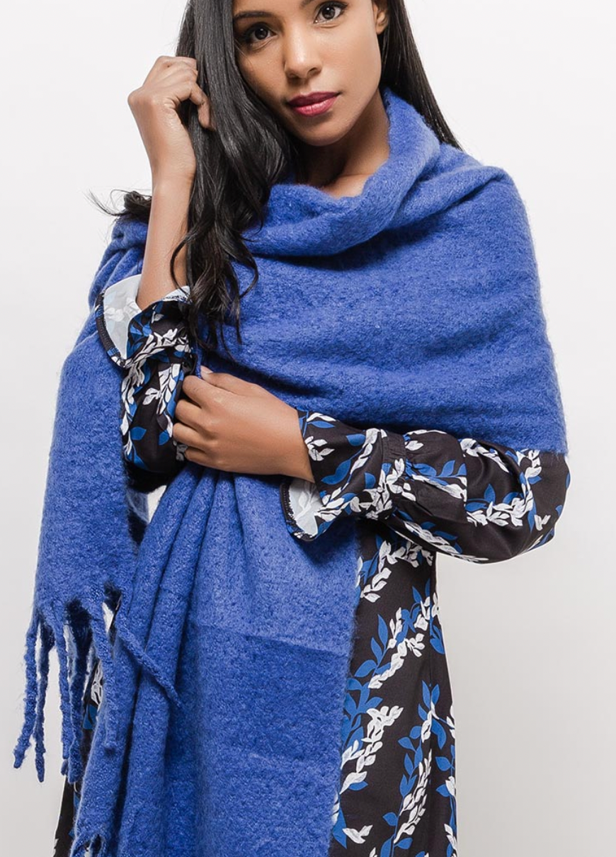 Skjerf – Vamset Blå