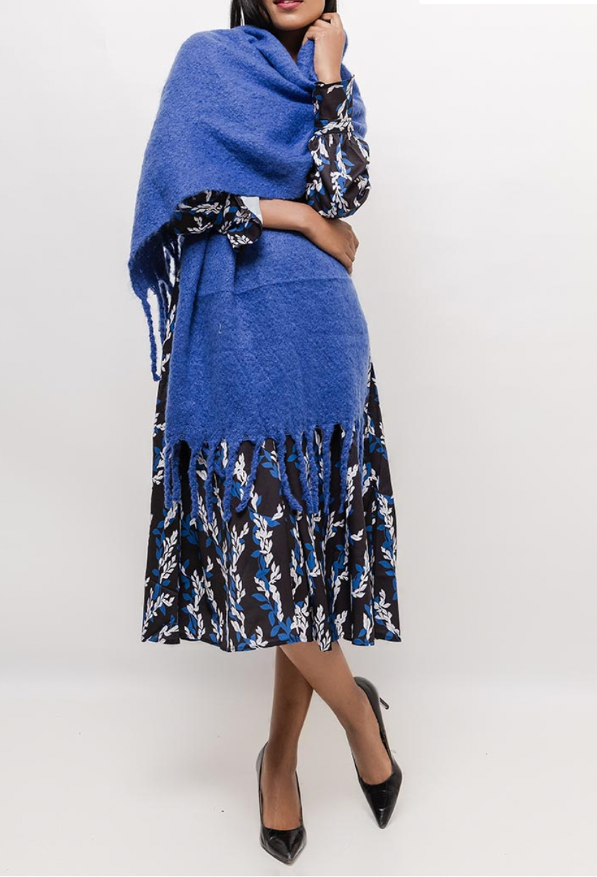 Skjerf – Vamset Blå