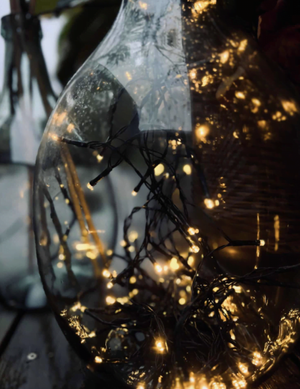 Lyslenke med solceller og USB - 240 LED lys