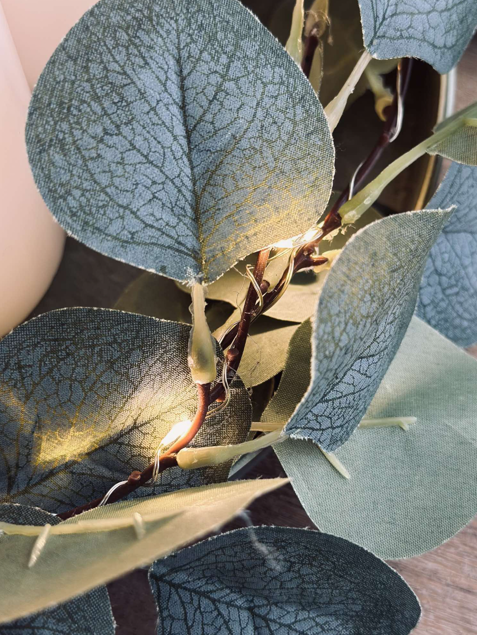 LED Kubelys / Hvit – 3 stk Rustikk lys