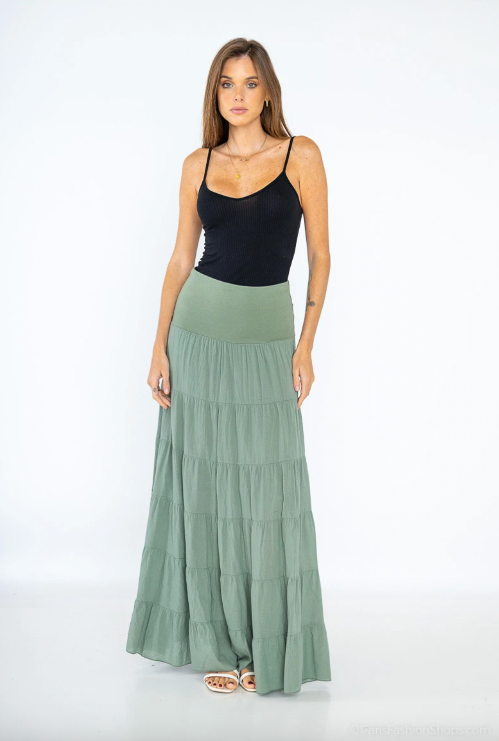 Skjørt Boheme cotton – S/M Grønn