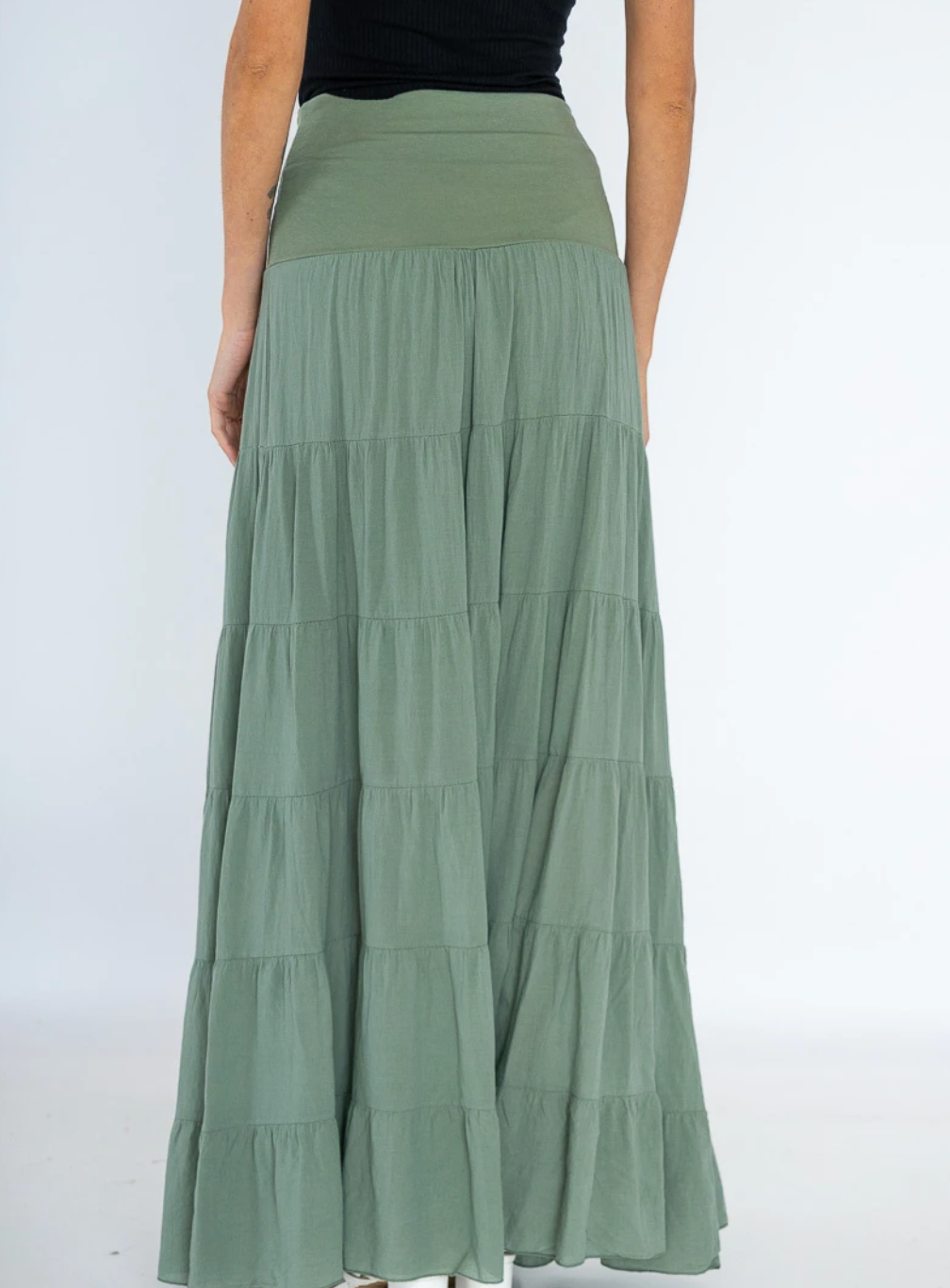 Skjørt Boheme cotton – S/M Grønn