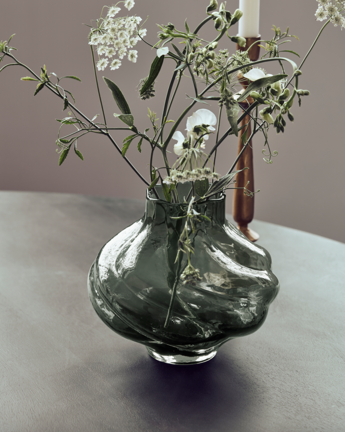 Vase munnblåst