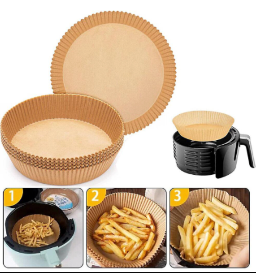 Airfryer Papirformer, Rund - 50 stk.