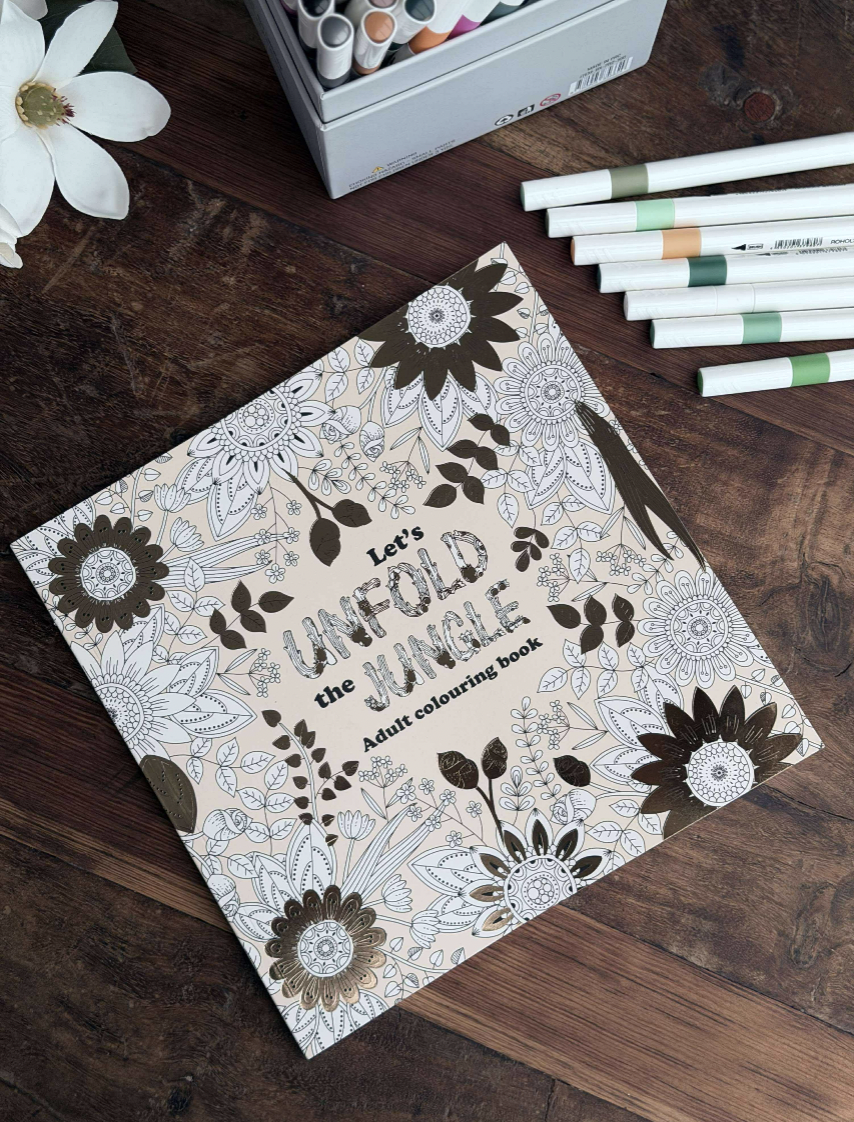 Fargebok for voksne - Blader & Blomster