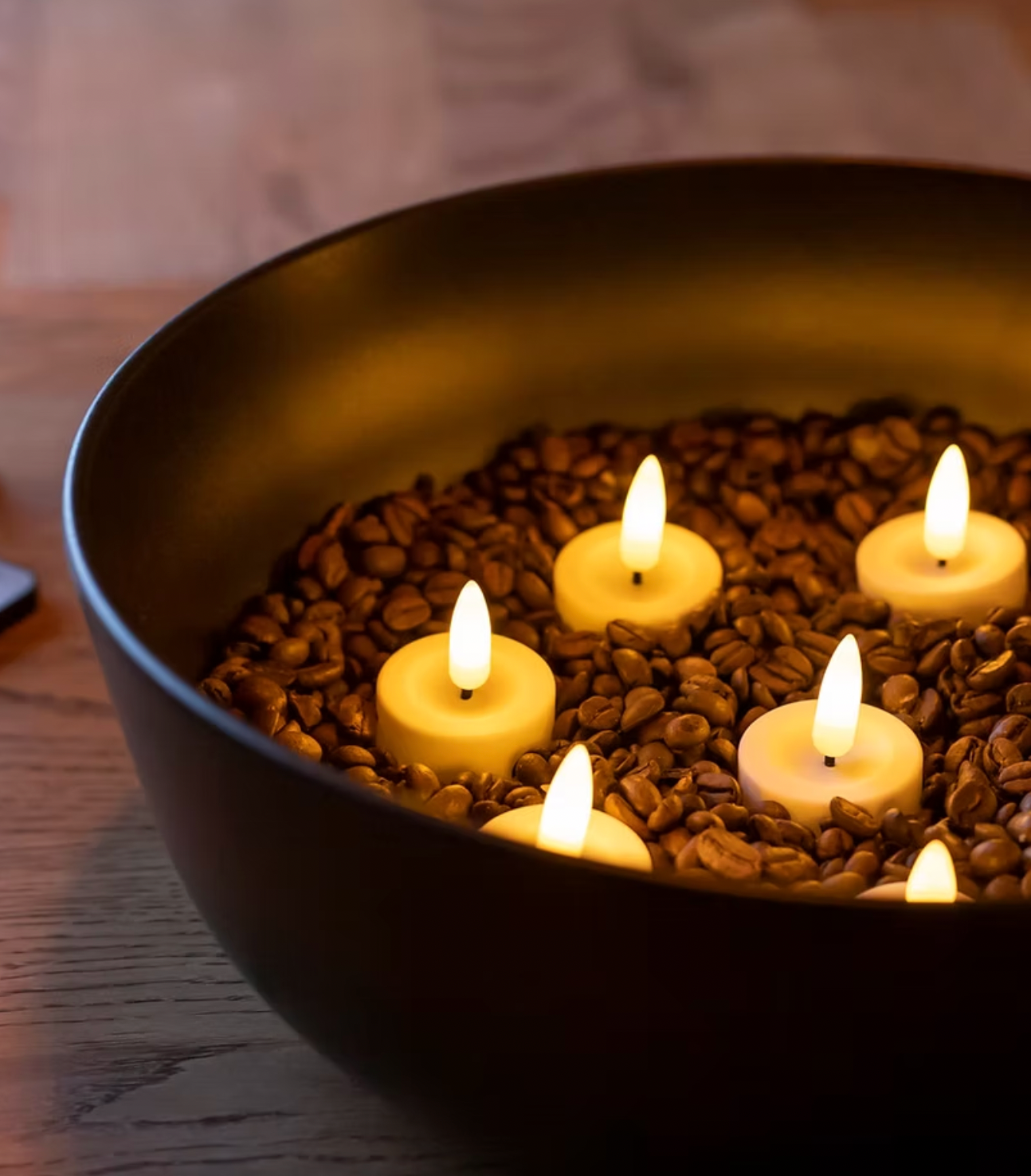 LED telys 8 stk + Fjernkontroll med timer