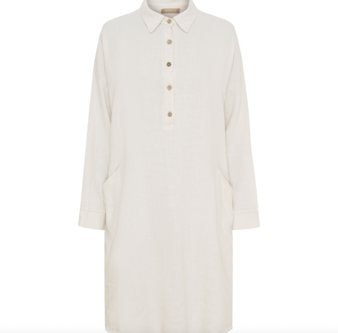 Kjole med lommer - Lin / viscose
