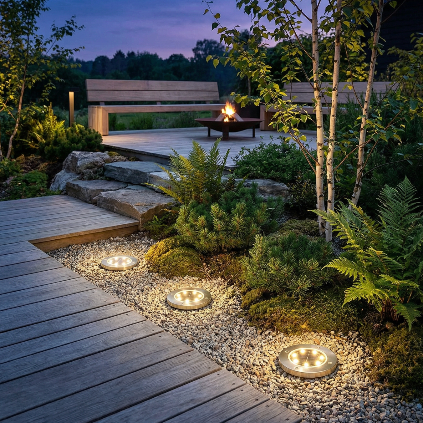 Solcelle spots – Sett med 2 stk