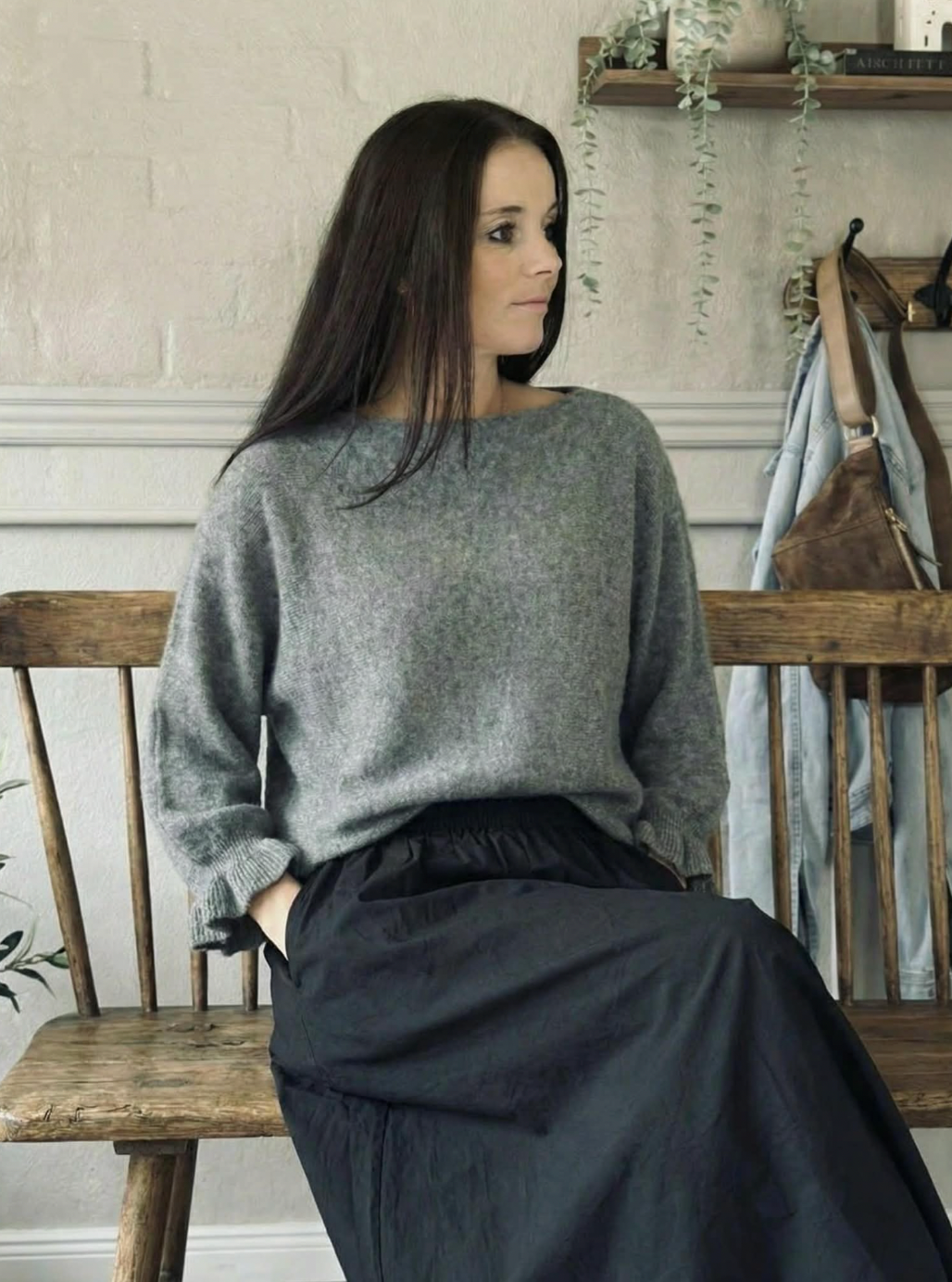 Strikk Elder flower - Grey