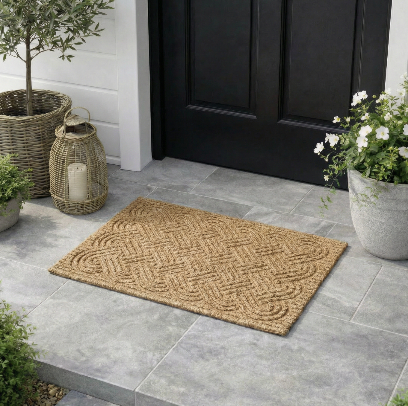 Dørmatte kokosfibre 45x75 cm