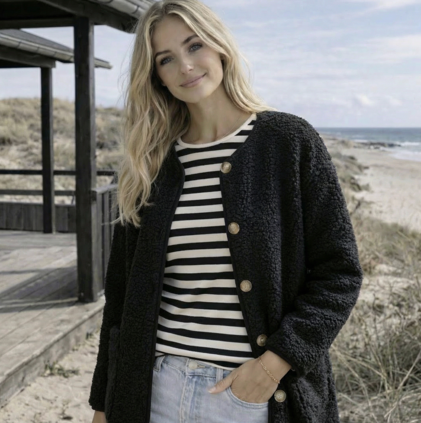 Jakke Lucile Black teddy