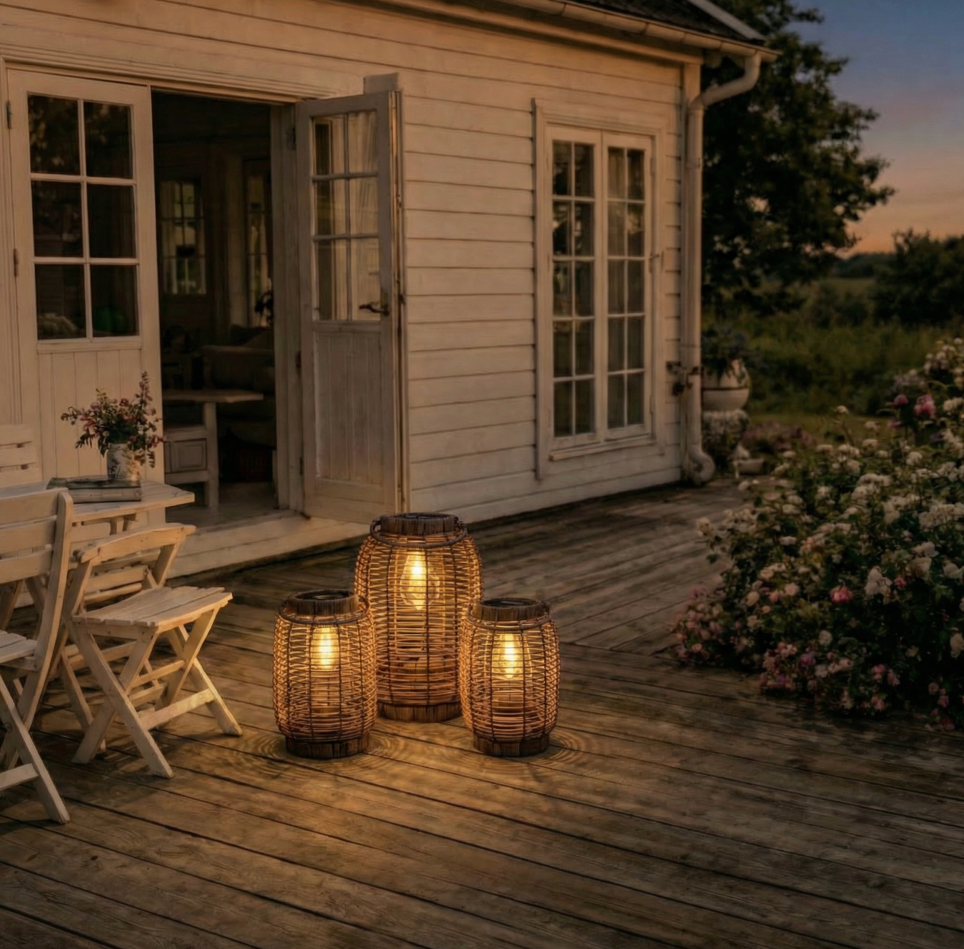 Lanterne med solceller Molly – Stor
