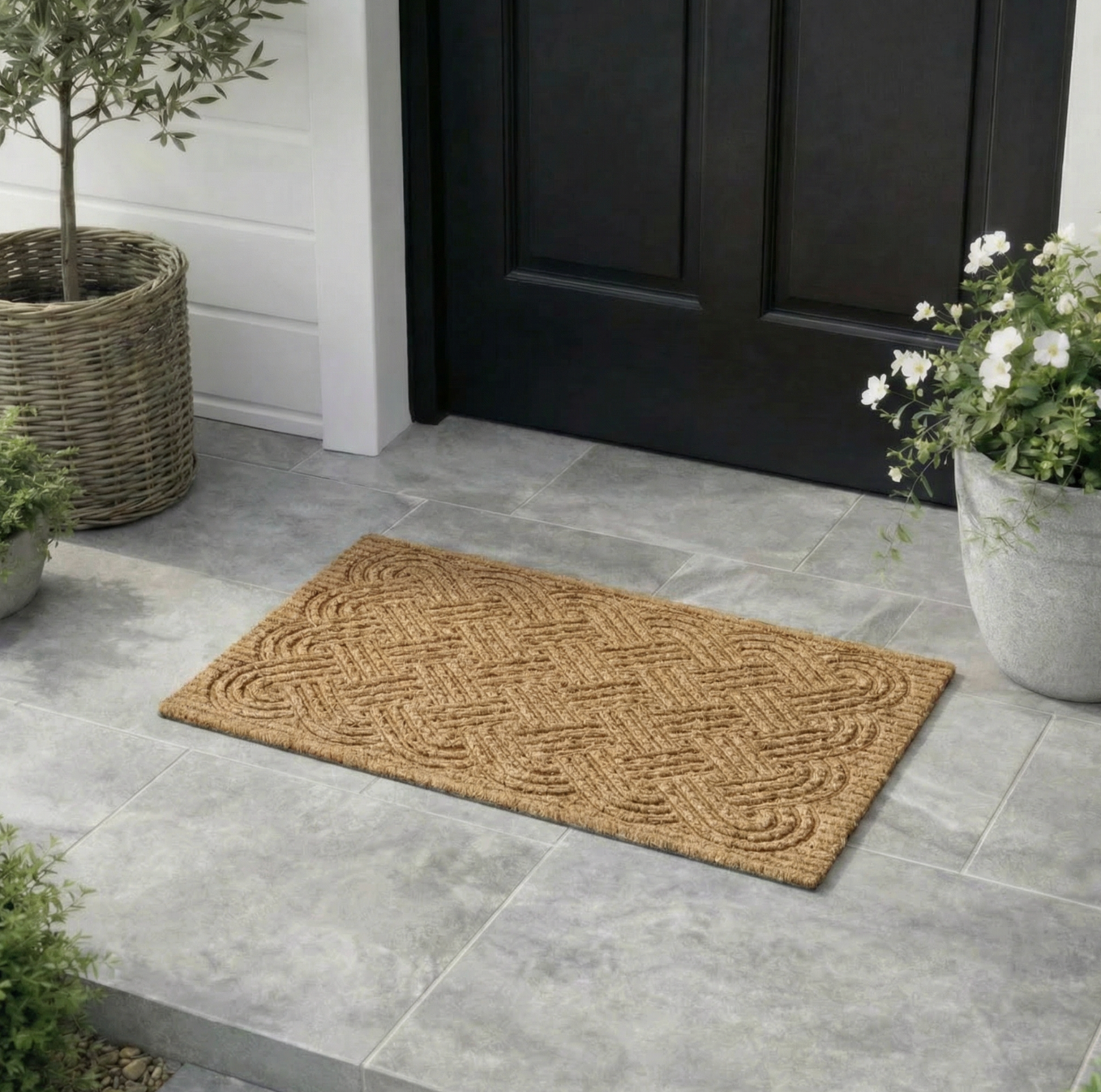 Dørmatte kokosfibre 60x90 cm