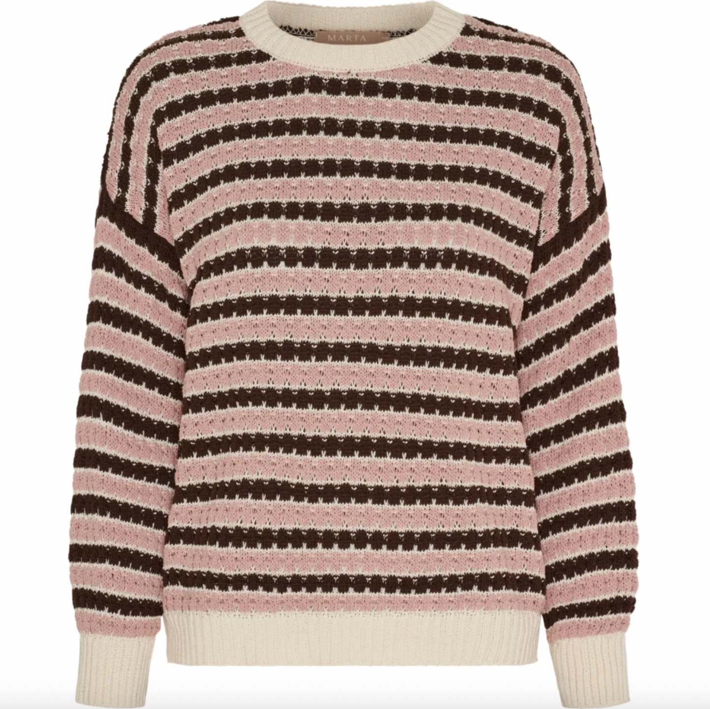 Strikk Nivelle - Old rose / brown