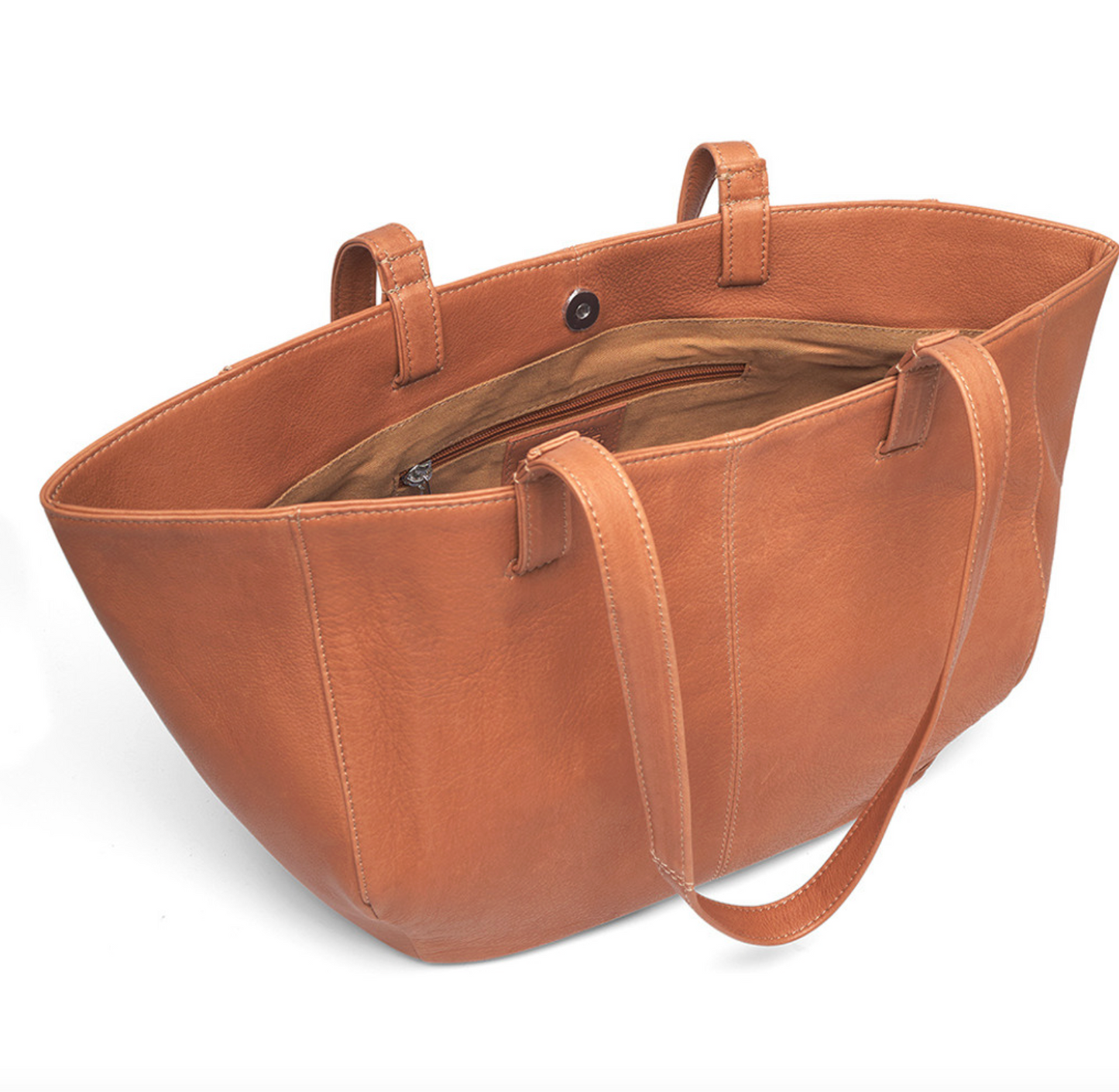 Shopper Aura – Cognac skinn