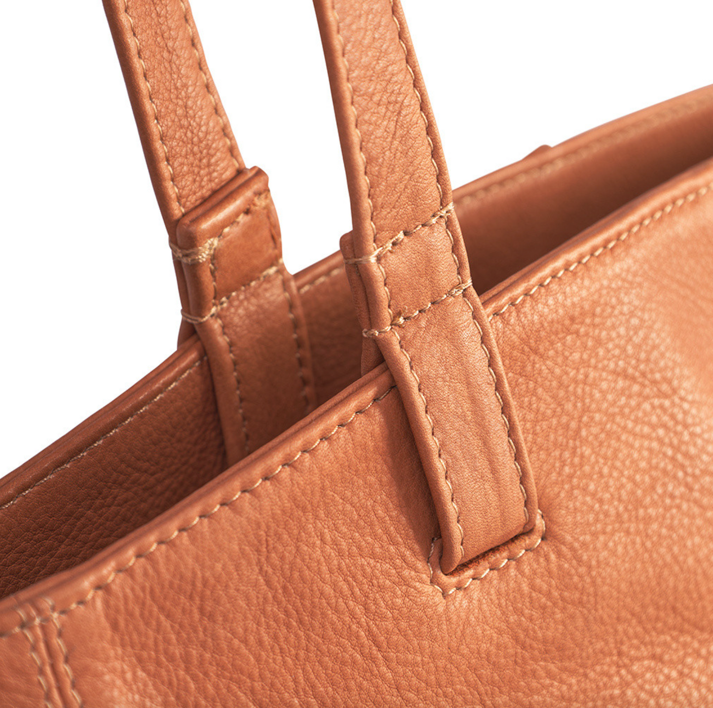 Shopper Aura – Cognac skinn